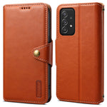 DENIOR For Samsung Galaxy A52 4G / 5G / A52s 5G Leather Phone Case with Wallet Card Slots