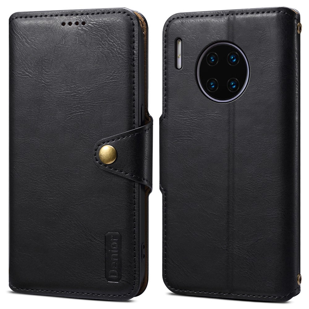 DENIOR For Huawei Mate 30 Pro 4G Case Wallet PU Leather Shockproof Phone Cover