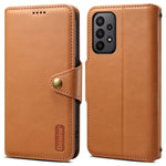 DENIOR For Samsung Galaxy A23 4G / A23 5G (Global Version) Lædercover Pung med Koskindstekstur