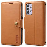DENIOR For Samsung Galaxy A32 5G / M32 5G Case PU Leather Full Protection Phone Wallet Cover