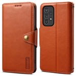 DENIOR For Samsung Galaxy A33 5G Case Wallet PU Leather Drop-proof Phone Cover