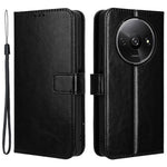 For Xiaomi Redmi A3 4G / Poco C61 4G Wallet Case Crazy Horse Texture Leather Phone Cover Viewing Stand