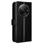 For Xiaomi Redmi A3 4G / Poco C61 4G Wallet Case Crazy Horse Texture Leather Phone Cover Viewing Stand