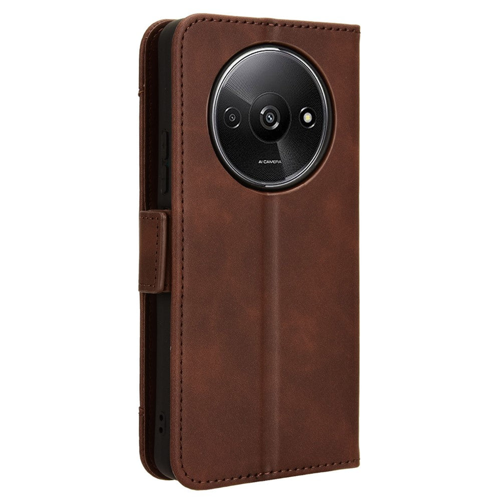 For Xiaomi Redmi A3 4G / Poco C61 4G Case with Multiple Card Holder Stand PU Leather Phone Cover