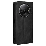 For Xiaomi Redmi A3 4G / Poco C61 4G Vintage Leather Case Folio Flip Wallet Phone Cover
