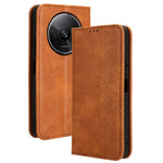 For Xiaomi Redmi A3 4G / Poco C61 4G Vintage Leather Case Folio Flip Wallet Phone Cover