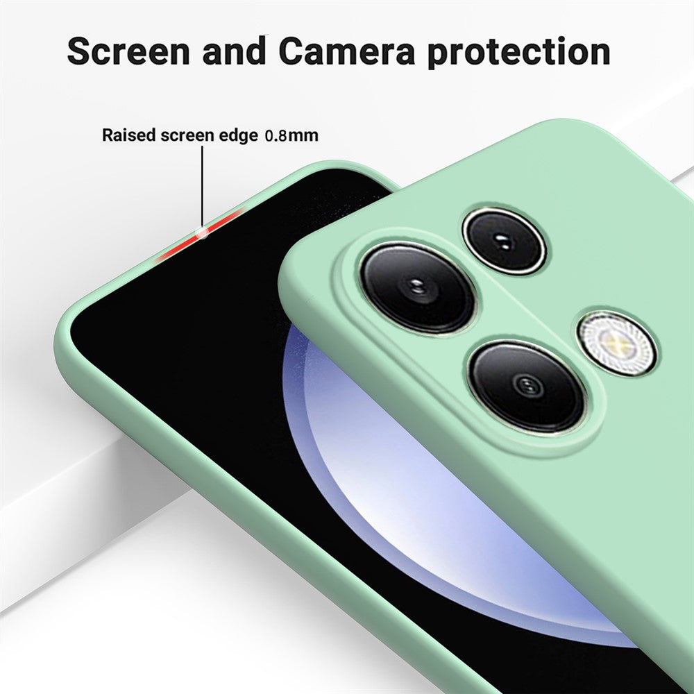 For Xiaomi Redmi Note 13 Pro 4G / Poco M6 Pro 4G Case Soft Touch Liquid Silicone Phone Cover with Strap