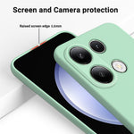 Xiaomi Redmi Note 13 Pro 4G / Poco M6 Pro 4G-skal Mjukt flytande silikonfodral med rem