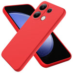 For Xiaomi Redmi Note 13 Pro 4G / Poco M6 Pro 4G Case Soft Touch Liquid Silicone Phone Cover with Strap