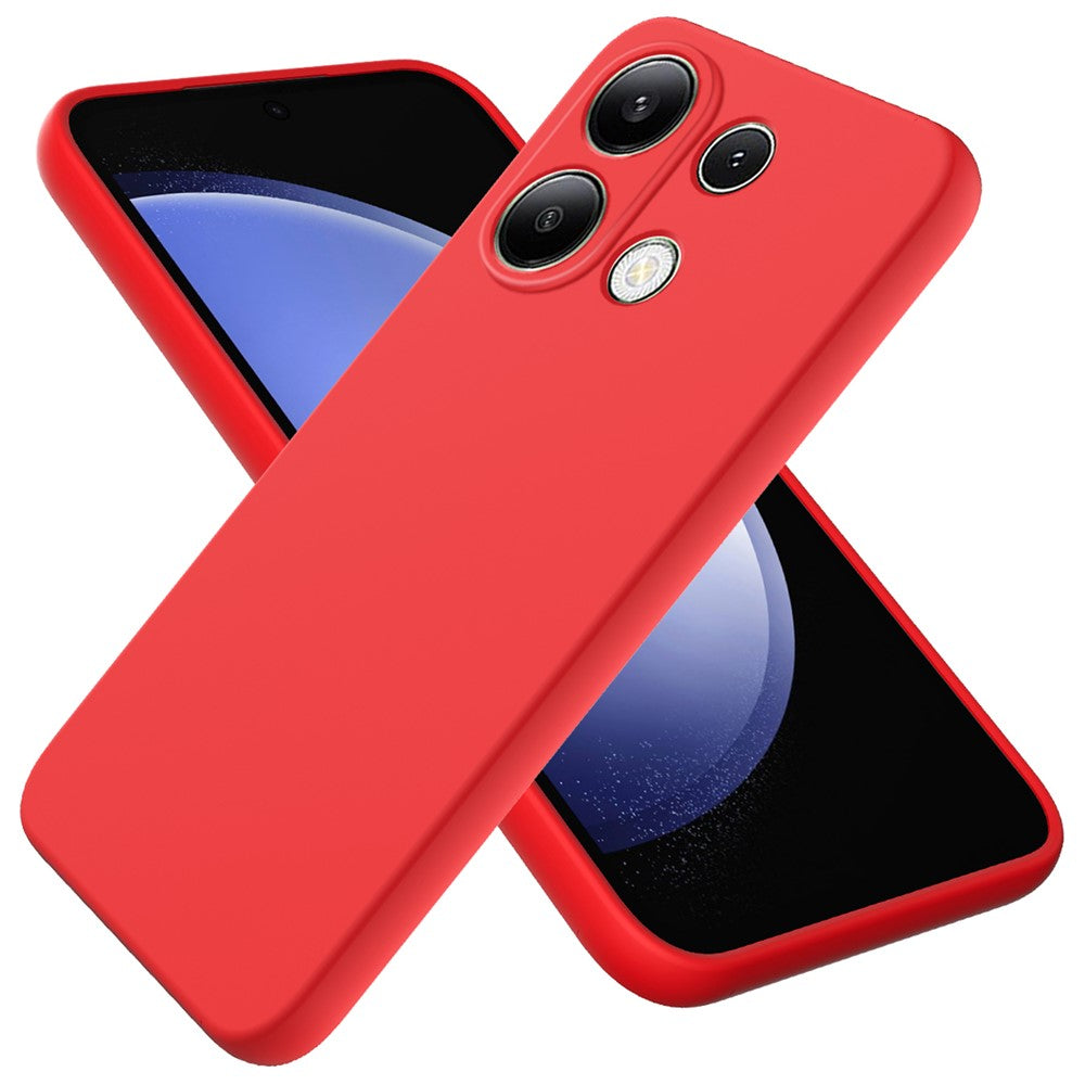 Xiaomi Redmi Note 13 Pro 4G / Poco M6 Pro 4G-skal Mjukt flytande silikonfodral med rem