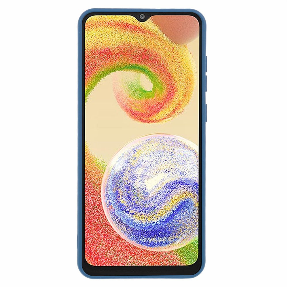 For Samsung Galaxy A04e 4G / F04 4G / M04 4G Cell Phone Case 2.0mm Soft TPU Arc Edge Shockproof Cover - Blue