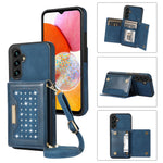 Samsung Galaxy A14 5G / 4G-skal RFID-blockerande plånbok läderbelagt TPU-mobilskal