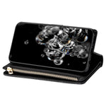 Xiaomi Redmi Note 13 5G-skal med dragkedja, plånbok i PU-läder, glitter, mobilskal