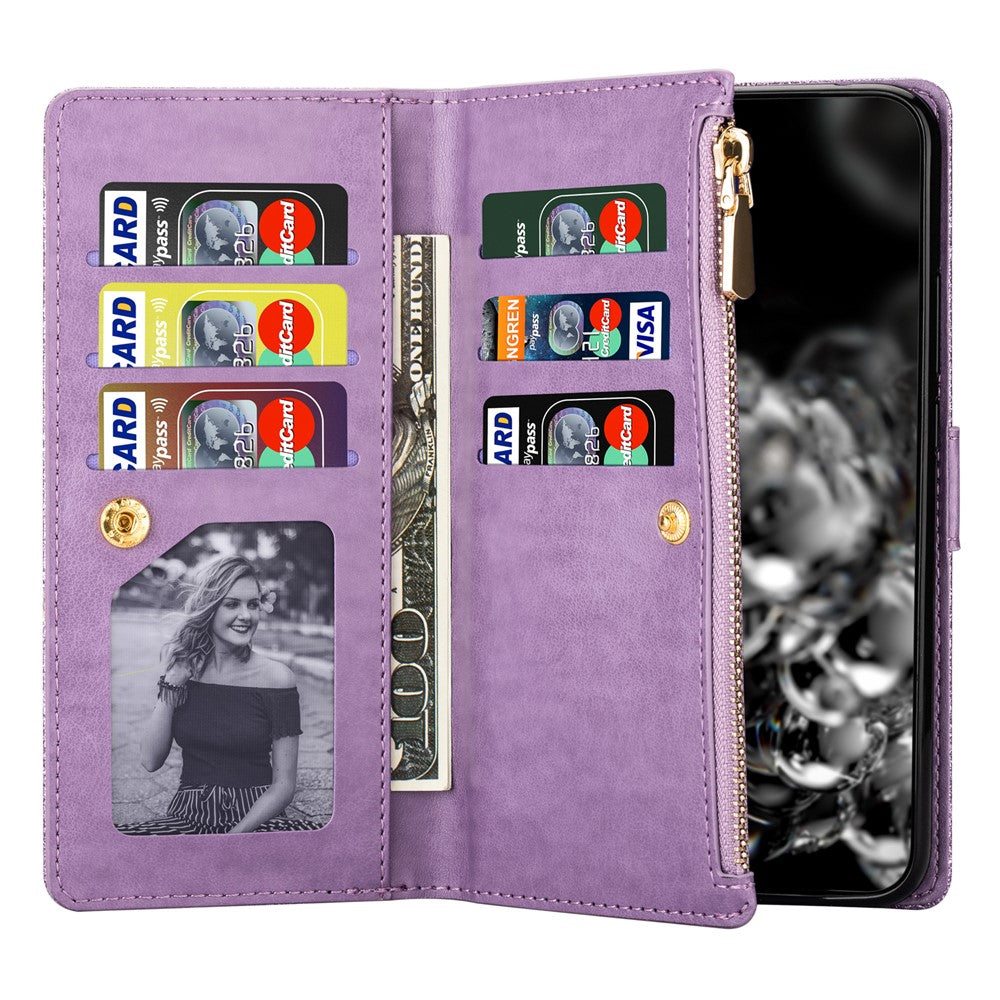 Til Samsung Galaxy A24 4G (162.1 x 77.6 x 8.3mm) Etui Pung Stjernehimmel Udskåret Lædercover