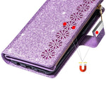 Til Samsung Galaxy A24 4G (162.1 x 77.6 x 8.3mm) Etui Pung Stjernehimmel Udskåret Lædercover