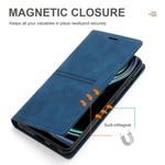Magnetisk, automatisk lukkende PU-læderpungcover til Xiaomi Redmi Note 13 5G