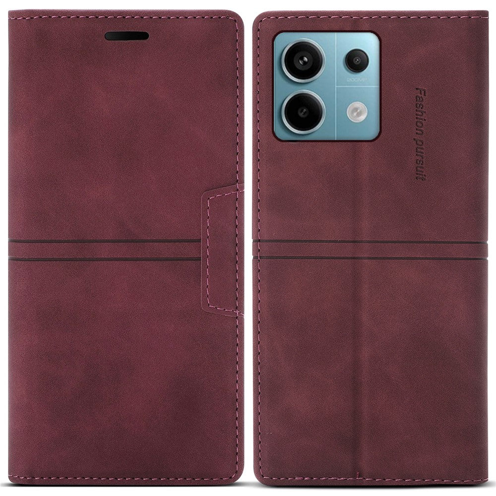 For Xiaomi Redmi Note 13 5G Case Magnetic Auto Closing PU Leather Phone Wallet Cover