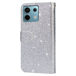 For Xiaomi Redmi Note 13 Pro 5G / Poco X6 5G Case Glitter Zipper Leather Cover with Wallet
