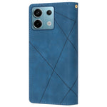 Color Splicing Case for Xiaomi Redmi Note 13 5G Phone Cover Zipper Pocket Wallet Shell