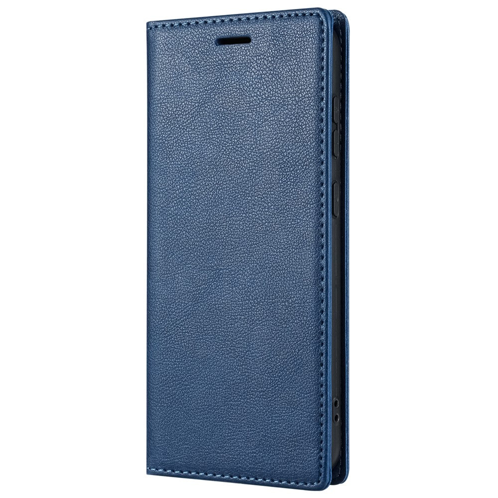 BKS-001 För Xiaomi Redmi Note 13 5G Skal Fallsäkert Läderfodral med Magnetstängning