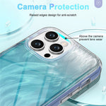 For iPhone 12 / 12 Pro Gradient Case PC+TPU Phone Cover with PET Screen Protector