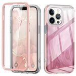 For iPhone 12 / 12 Pro Gradient Case PC+TPU Phone Cover with PET Screen Protector