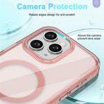 For iPhone 11 Pro Max Case Compatible with MagSafe PC + TPU Clear Phone Cover with PET Screen Film