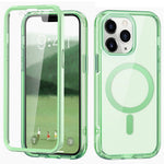 For iPhone 11 Pro Max Case Compatible with MagSafe PC + TPU Clear Phone Cover with PET Screen Film