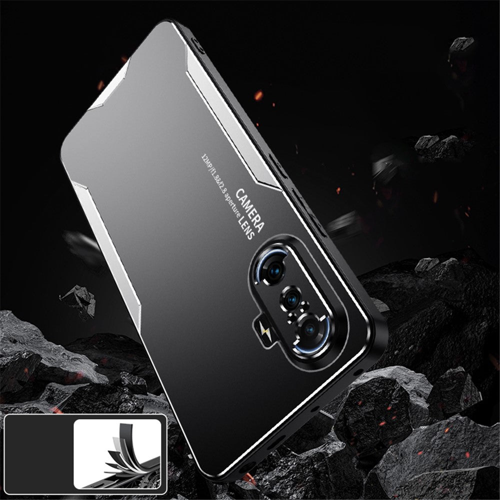 For Xiaomi Redmi K40 Gaming Case Aluminium Alloy+PC+TPU Matte Phone Cover