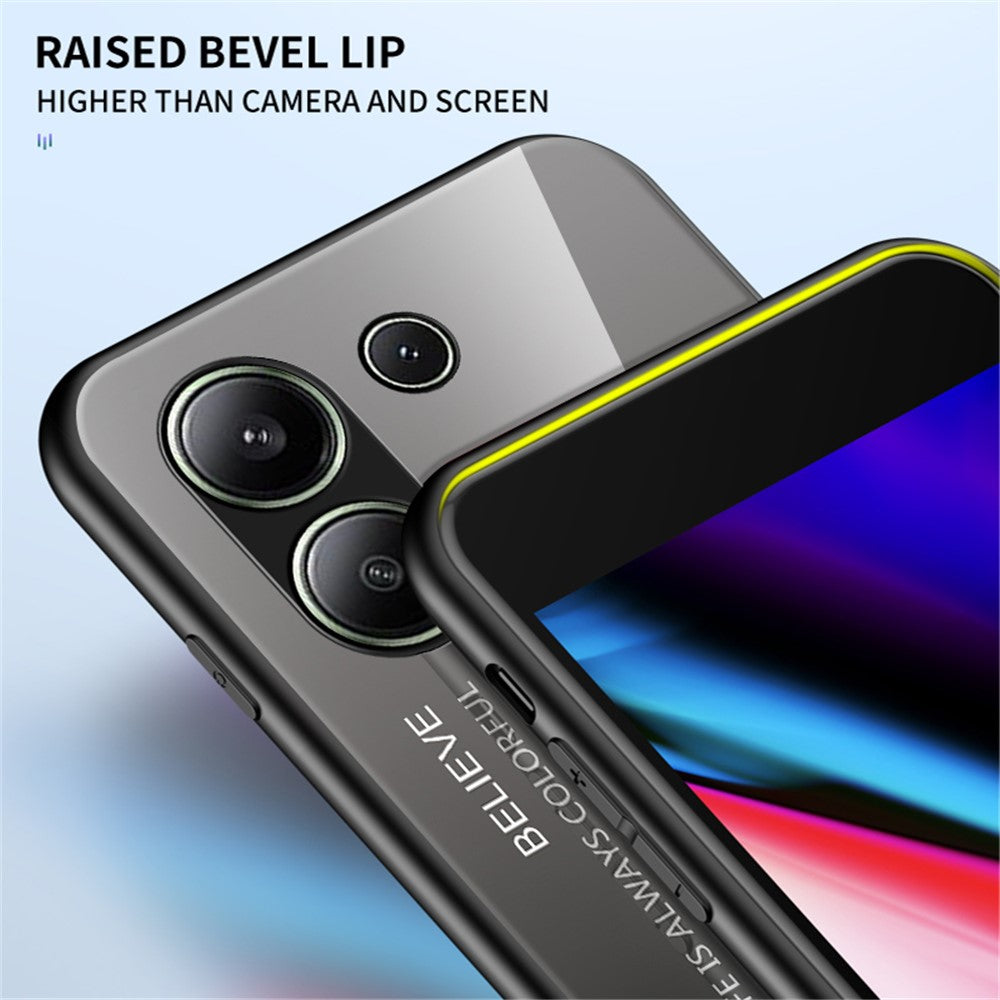 Xiaomi Redmi Note 13 4G Stötsäkert Härdat Glasskal Reptåligt Mobilskal