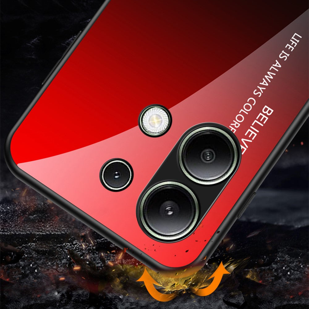 Xiaomi Redmi Note 13 4G Stötsäkert Härdat Glasskal Reptåligt Mobilskal
