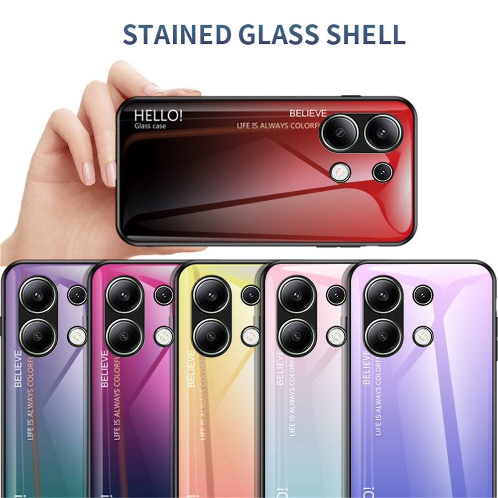 Xiaomi Redmi Note 13 4G Stötsäkert Härdat Glasskal Reptåligt Mobilskal