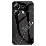 Xiaomi Redmi Note 13 4G Anti-fall-mobilskal Härdat glasfodral Marmormönster mobilskal