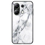Xiaomi Redmi Note 13 4G Anti-fall-mobilskal Härdat glasfodral Marmormönster mobilskal