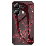 Xiaomi Redmi Note 13 4G Anti-fall-mobilskal Härdat glasfodral Marmormönster mobilskal
