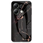 Xiaomi Redmi Note 13 4G Anti-fall-mobilskal Härdat glasfodral Marmormönster mobilskal