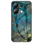 Xiaomi Redmi Note 13 4G Anti-fall-mobilskal Härdat glasfodral Marmormönster mobilskal