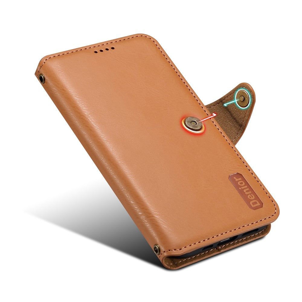 DENIOR Til Samsung Galaxy A05 4G Cover, Stødabsorberende Telefoncover i Koskindstekstur