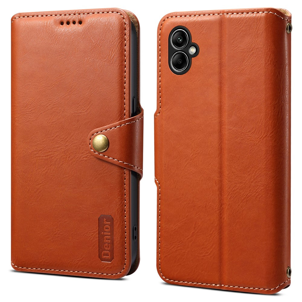 DENIOR Til Samsung Galaxy A05 4G Cover, Stødabsorberende Telefoncover i Koskindstekstur