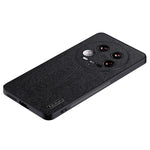 Xiaomi 14 Ultra-skal med PU-läderbeläggning av PC+TPU och trästruktur.