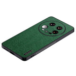 For Xiaomi 14 Ultra Case PU Leather Coated PC+TPU Back Phone Cover with Wood Texture