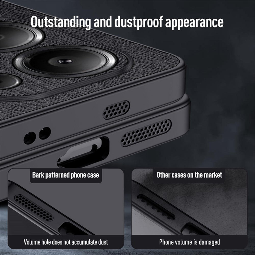For Xiaomi Redmi Note 13 Pro 4G / Poco M6 Pro 4G Case Wood Texture Shockproof Phone Guard Cover