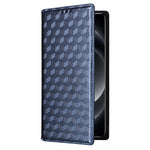 For Xiaomi 14 Ultra Leather Case Rhombus Imprinted Flip Stand Phone Protector