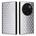 For Xiaomi 14 Ultra Leather Case Rhombus Imprinted Flip Stand Phone Protector