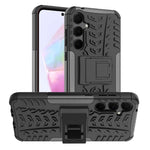 For Samsung Galaxy A35 5G Case Tire Pattern PC+TPU Kickstand Phone Cover