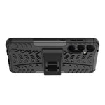 For Samsung Galaxy A35 5G Case Tire Pattern PC+TPU Kickstand Phone Cover