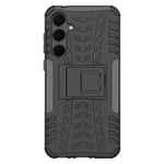 For Samsung Galaxy A35 5G Case Tire Pattern PC+TPU Kickstand Phone Cover