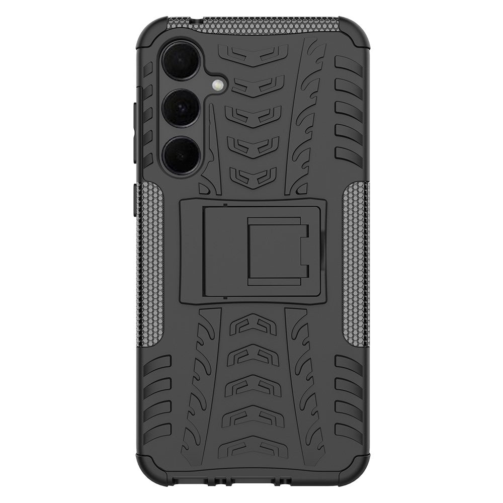 For Samsung Galaxy A35 5G Case Tire Pattern PC+TPU Kickstand Phone Cover