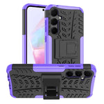 For Samsung Galaxy A35 5G Case Tire Pattern PC+TPU Kickstand Phone Cover