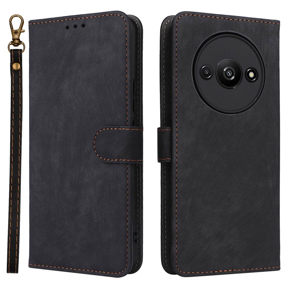 For Xiaomi Redmi A3 4G / Poco C61 4G Case RFID Blocking Wallet PU Leather Stand Phone Cover